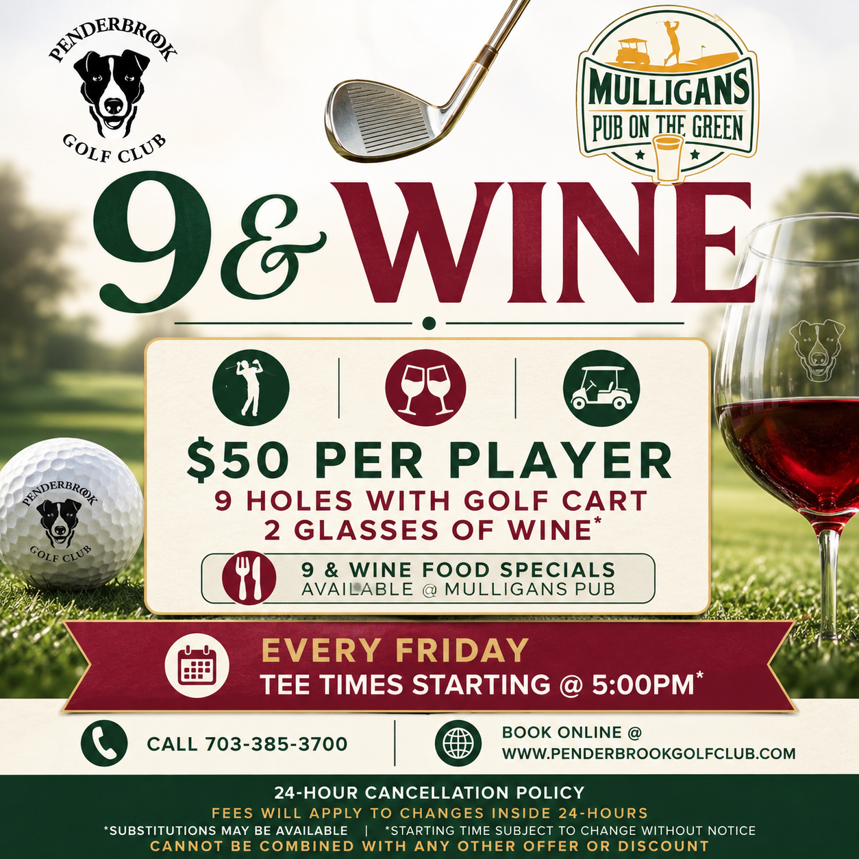 9 and Wine Golf 
